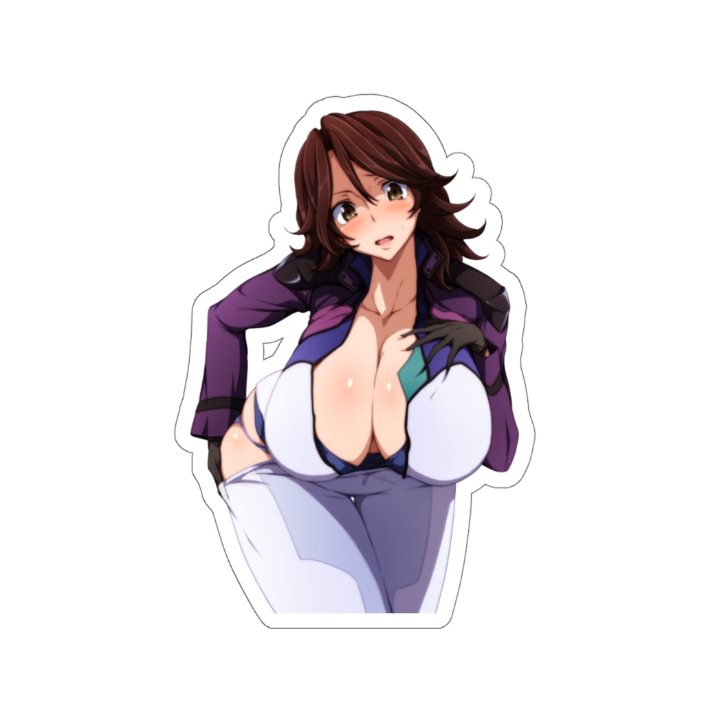 Gundam Sumeragi Lee Noriega Big Boobs Waterproof Sticker - Ecchi Vinyl Decal - Lewd Anime Sticker