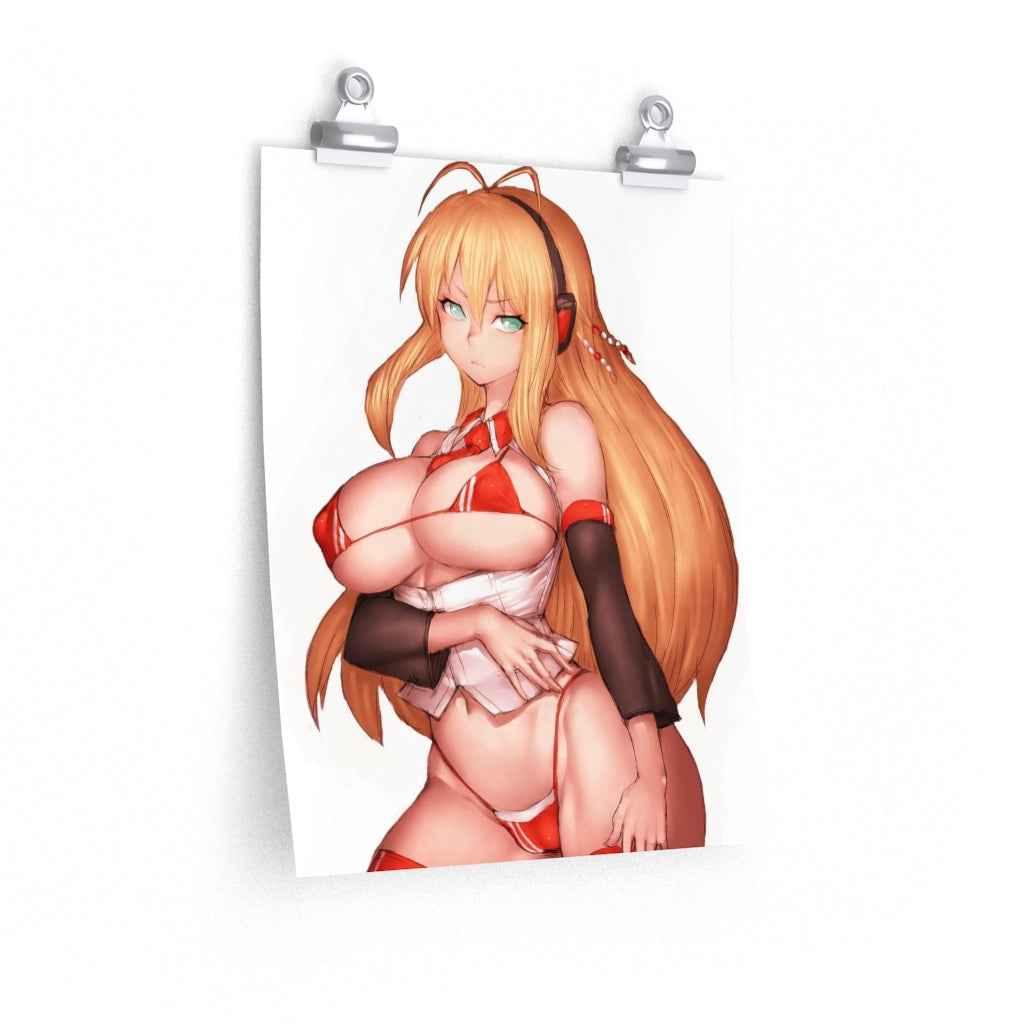 Tsurumaki Maki Voiceroid Poster - Lewd Premium Matte Vertical Poster - Adult Wall Art