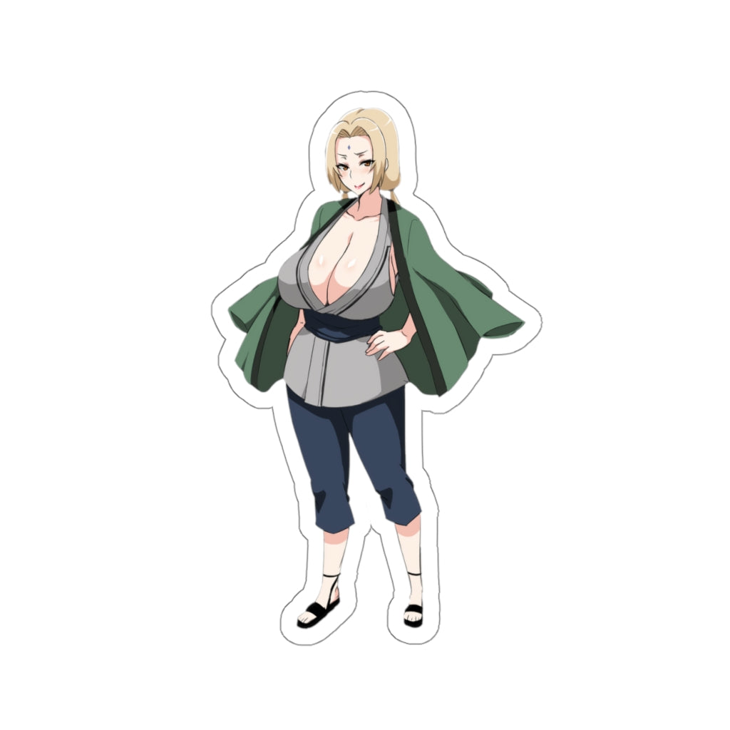 Tsunade Naruto Hokage Waifu Waterproof Sticker - Ecchi Vinyl Decal