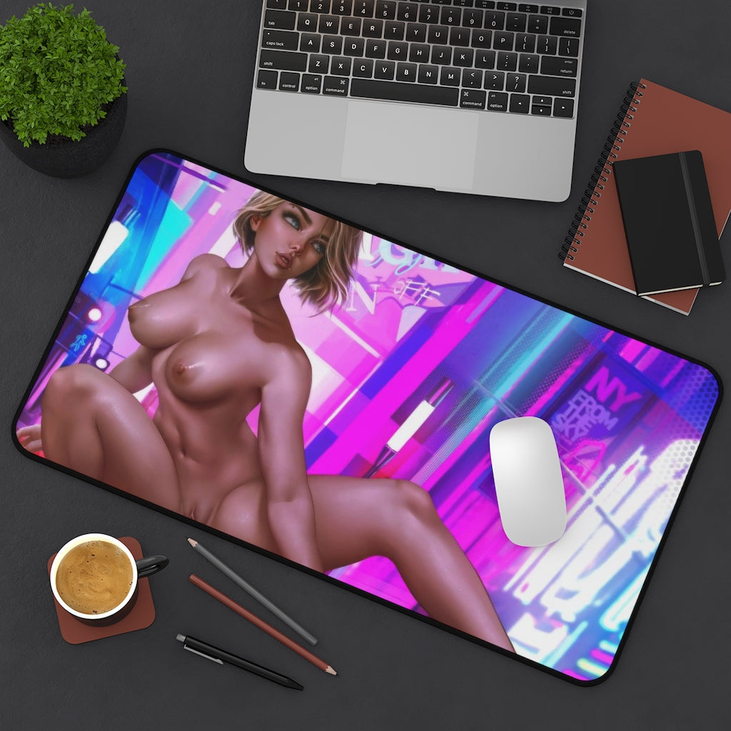 Hentai Nude Spider Gwen Stacy Desk Mat - Lewd Mousepad - Comic Book Girl Playmat