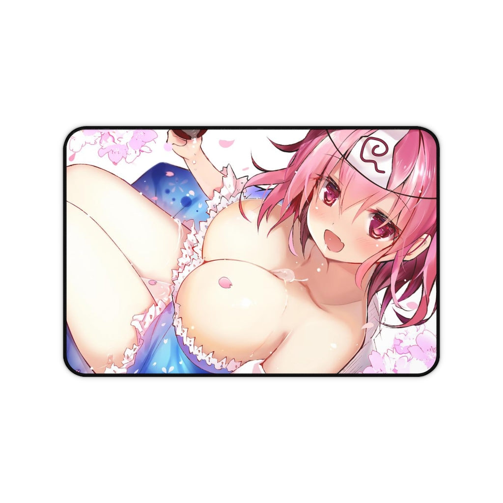 Touhou Sexy Mousepad - Sake Boobs Yuyuko Desk Mat - Ecchi Playmat