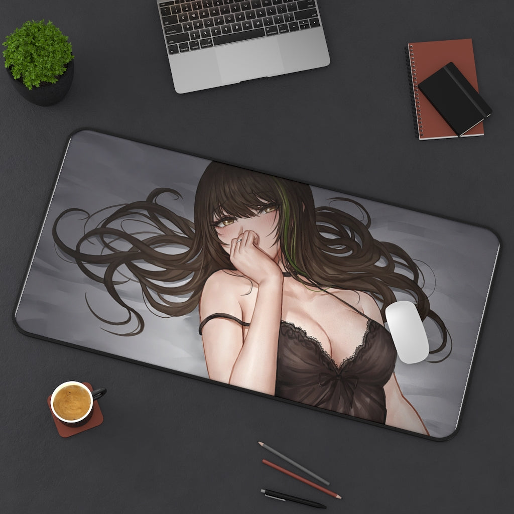 Girls Frontline Ecchi Mousepad - Sexy M4A1 Night Gown Large Desk Mat - Playmat