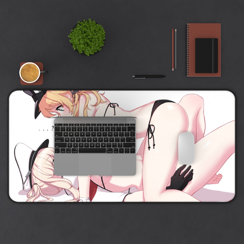 Kantai Collection Sexy Mousepad - Bikini Graf Zeppelin And Prinz Engen Ecchi Desk Mat - Kancolle Gaming Playmat