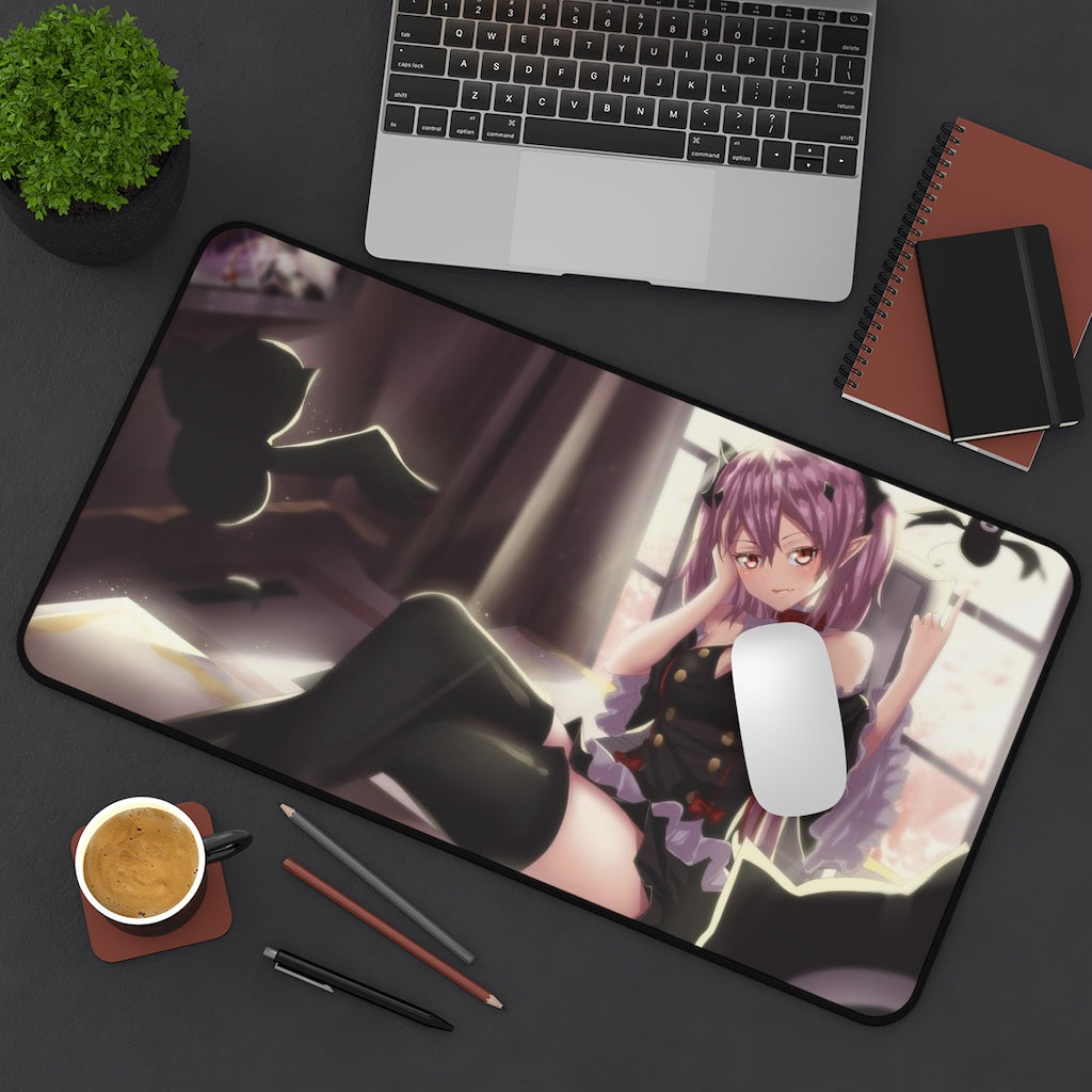 Seraph of The End Sexy Mousepad - Krul Tepes Anime Desk Mat - Ecchi Manga Playmat