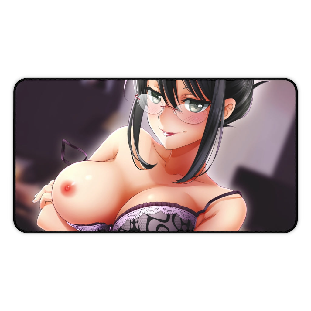 Big Boobs Aiko Yumi Huniepop Desk Mat - Sexy Anime Girl Mousepad - Gaming Playmat