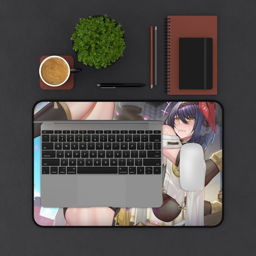 Sexy Kujou Sara Genshin Impact Desk Mat - Non Slip Mousepad