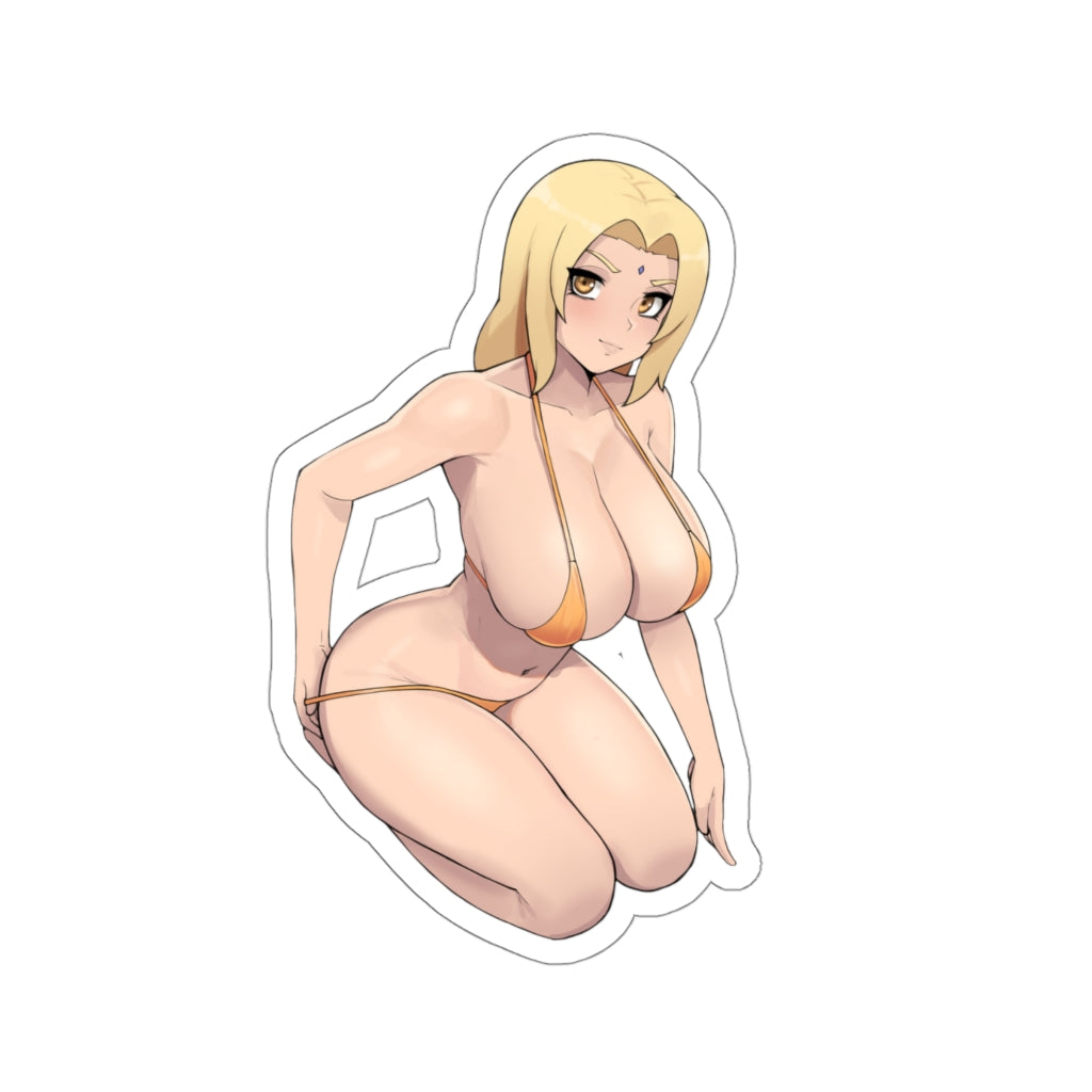 Sexy Bikini Tsunade Naruto Waterproof Sticker - Ecchi Vinyl Decal