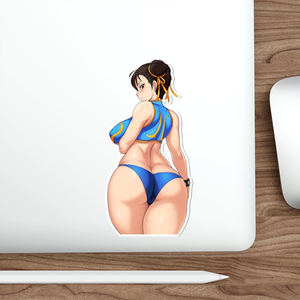 Big Butt Chun Li Waterproof Sticker - Ecchi Vinyl Decal