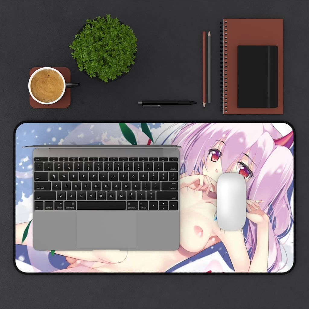 Nude Ghost Ogre and Snow Rabbit Yugioh Desk Mat - Non Slip Mousepad