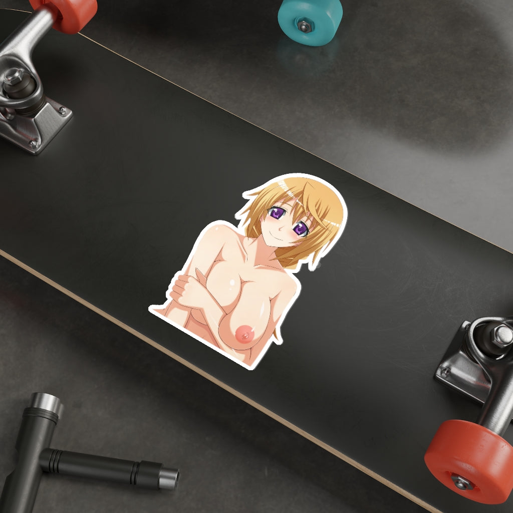 Topless Charlotte Dunois Infinite Stratos Waterproof Sticker - Ecchi Vinyl Decal