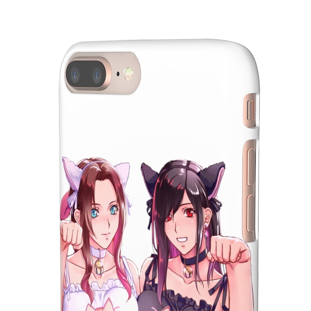 Tifa and Aerith Anime Phone Case - Final Fantasy Kawaii Aesthetic Snap Case