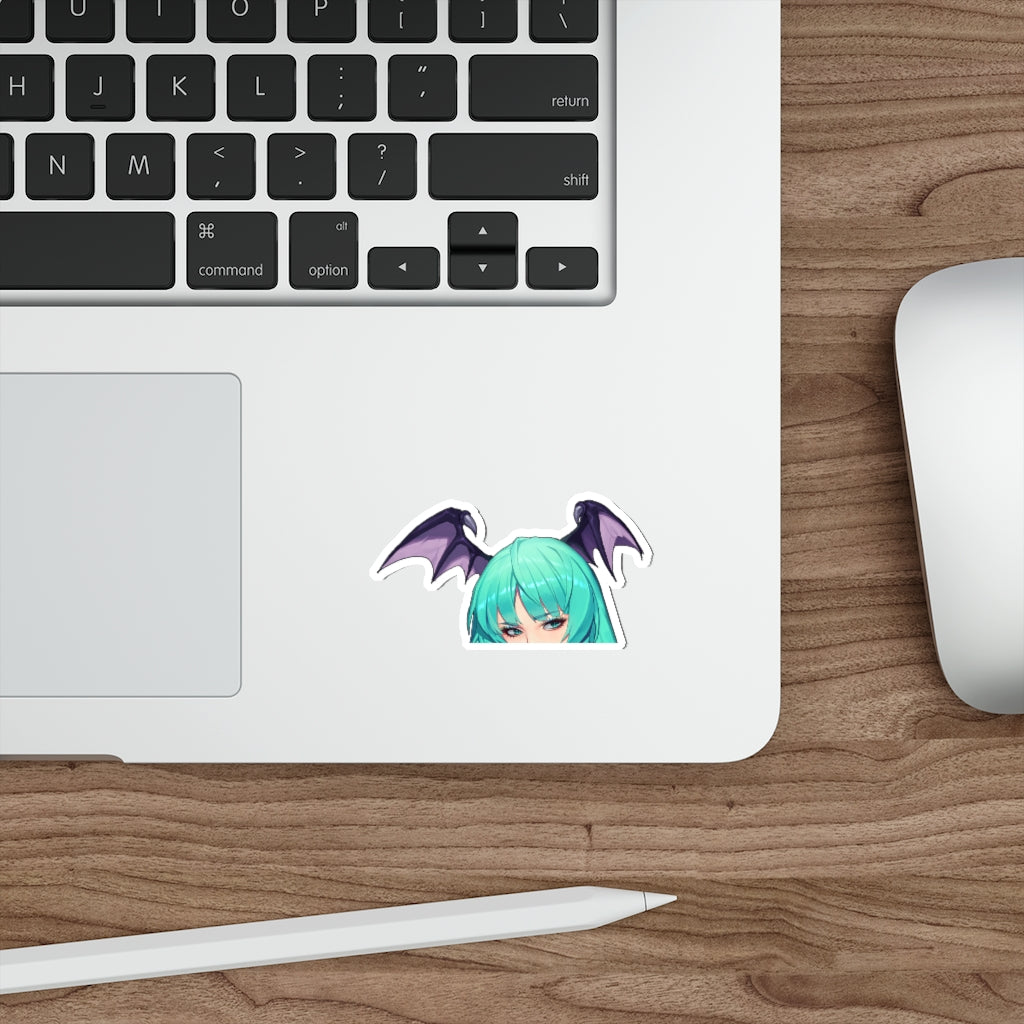 Morrigan Peeker - Anime Peeker Waterproof Sticker - Ecchi Vinyl Decal