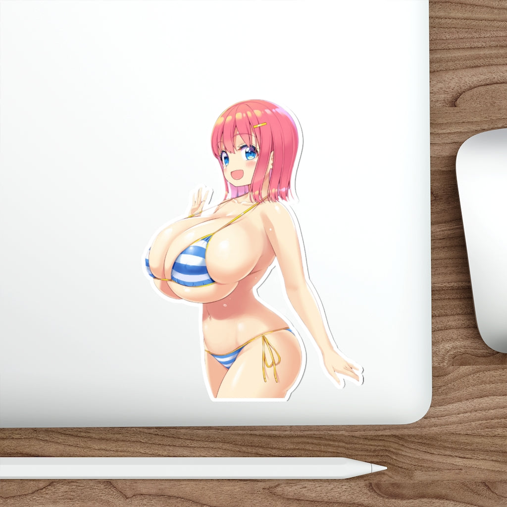 Saki Haramura Kaho Huge Tits Bikini Waterproof Sticker - Ecchi Vinyl Decal