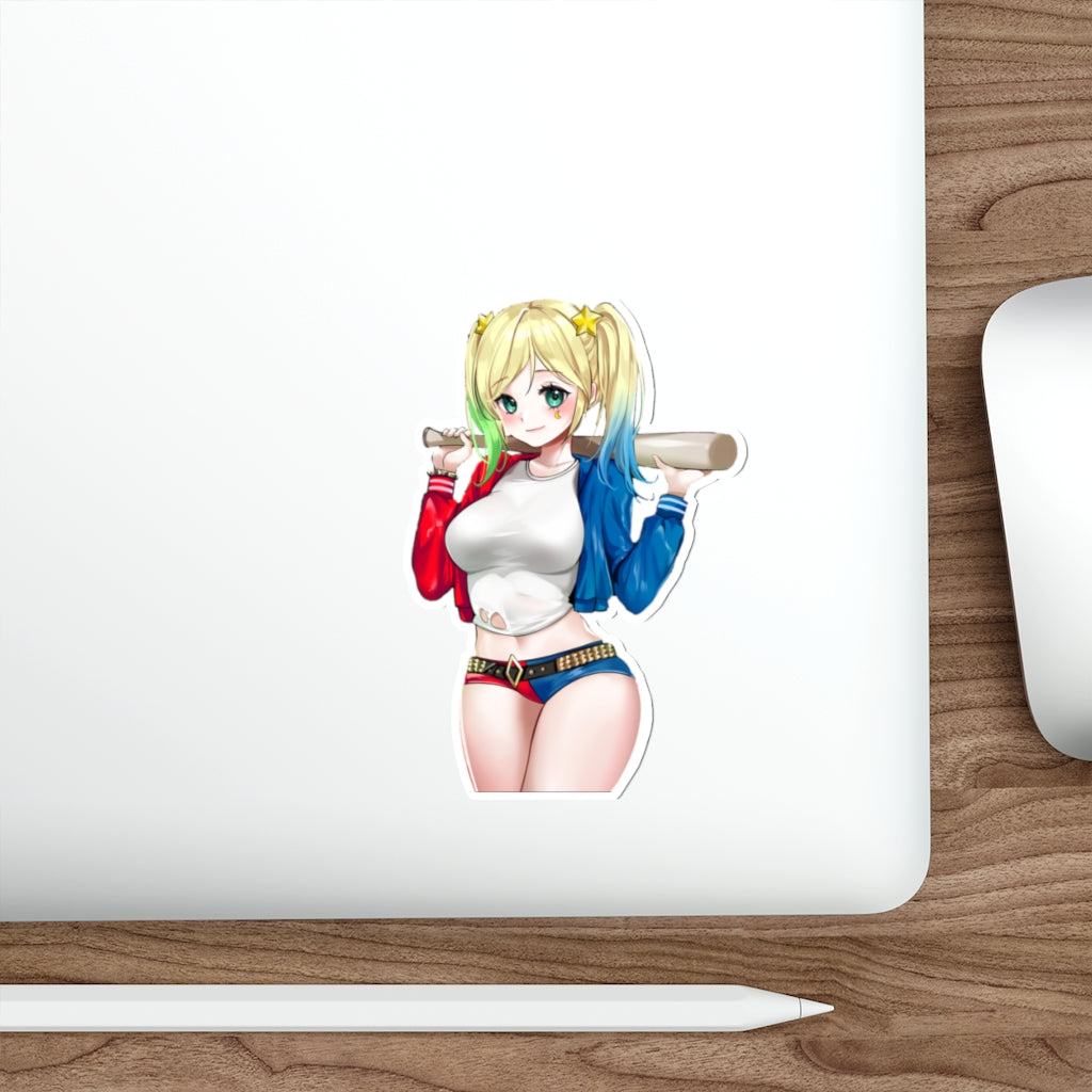 Kawaii Harley Quinn Waterproof Sticker - Ecchi Vinyl Decal