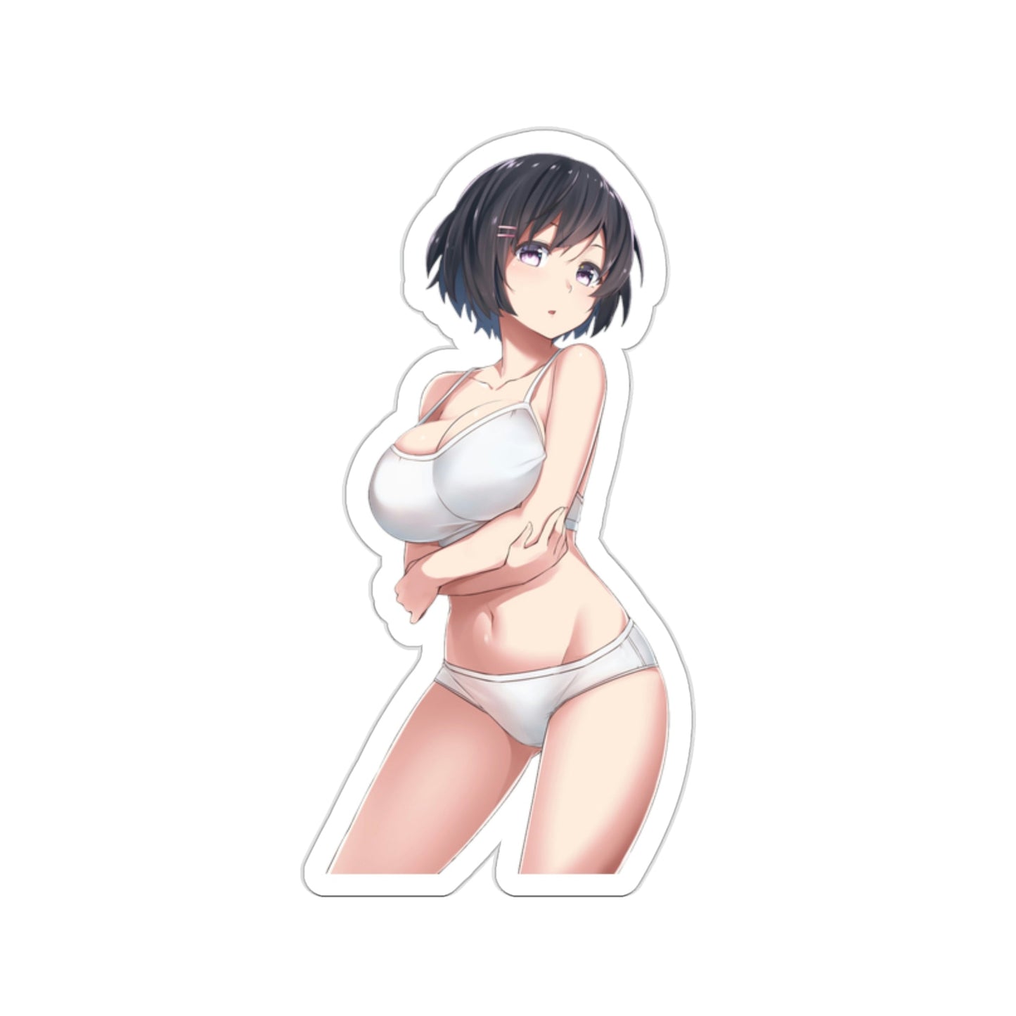 Sexy Underwear Tsubasa Hanekawa Monogatari Waterproof Sticker - Weatherproof Vinyl Car Decal