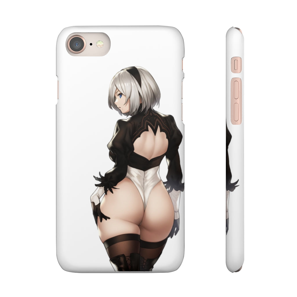 2B Anime Phone Case - Nier Automata Kawaii Aesthetic Snap Case