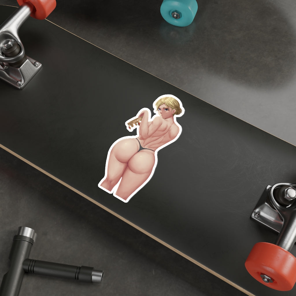 Big Butt Christa Lenz Waterproof Sticker - Attack on Titan Vinyl Anime Ecchi Car Decal