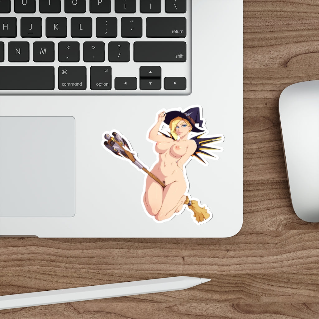 Hentai Overwatch Nude Witch Mercy Waterproof Sticker Decal