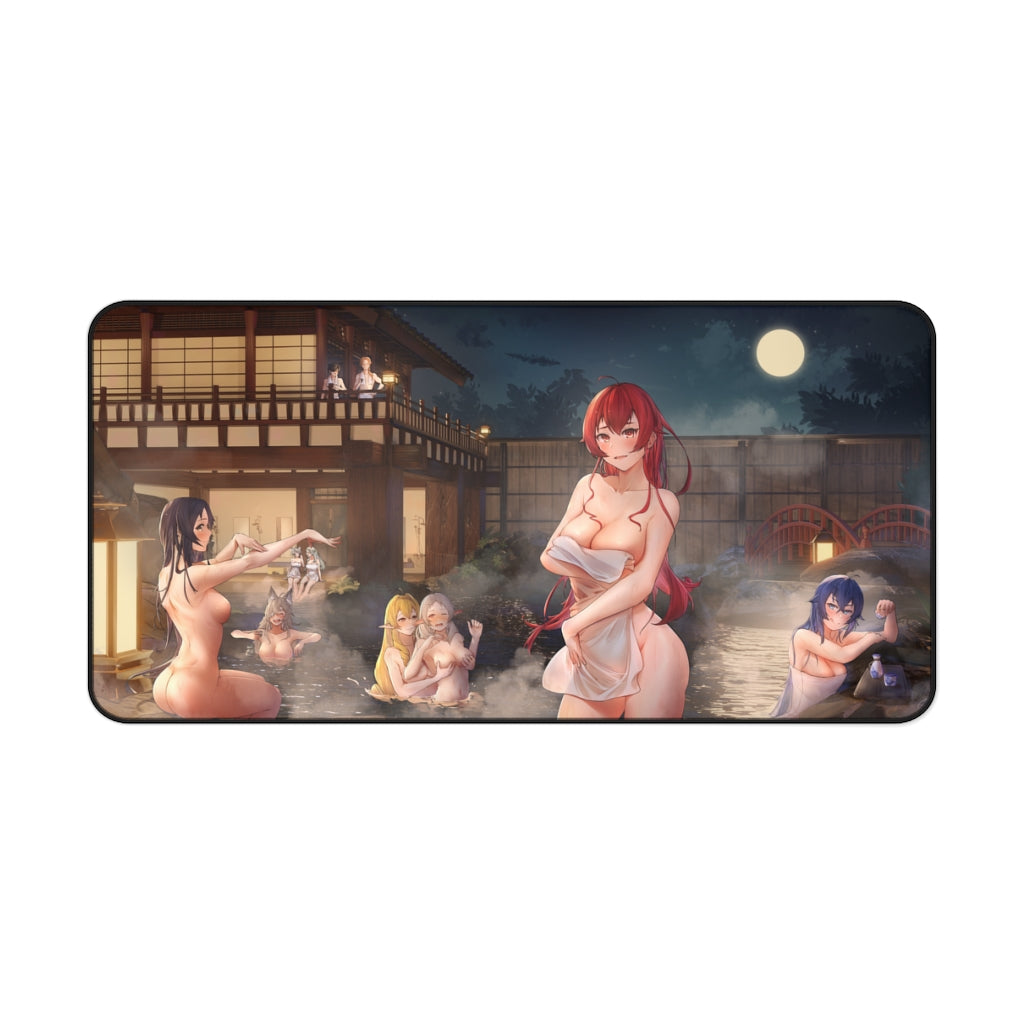 Mushoku Tensei Sexy Mousepad - Hot Onsen Ecchi Desk Mat - Anime Playmat