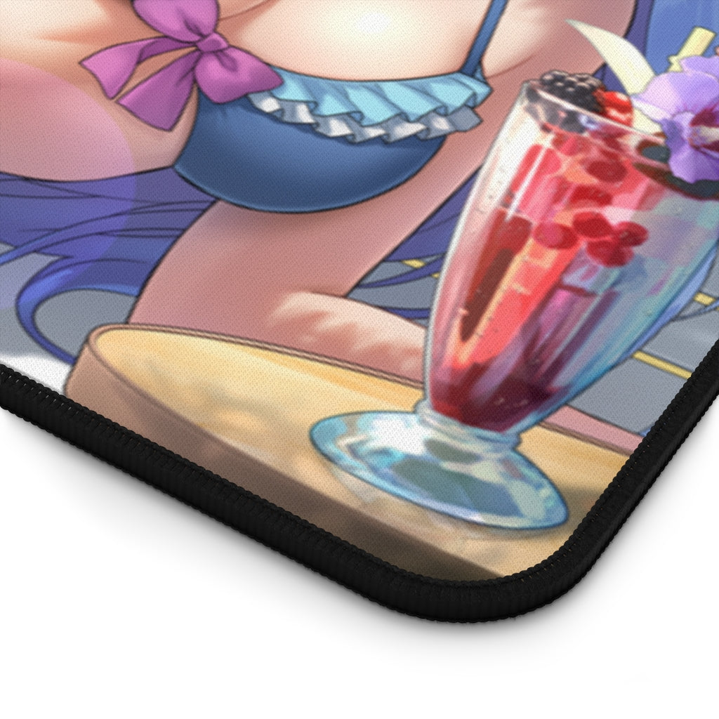 Konosuba Aqua And Friends Sexy Mousepad - Beach Time Desk Mat - Ecchi Playmat