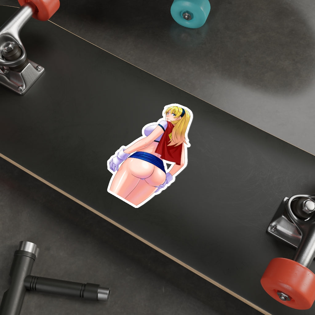 Big Butt Super Girl Waterproof Sticker - Ecchi Vinyl Decal