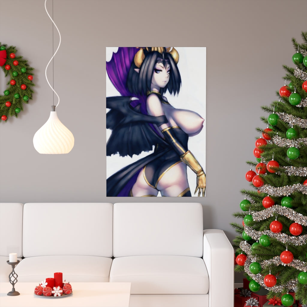 Affiche Digimon Lilithmon - Affiche verticale mate de qualité supérieure - Art mural pour adulte