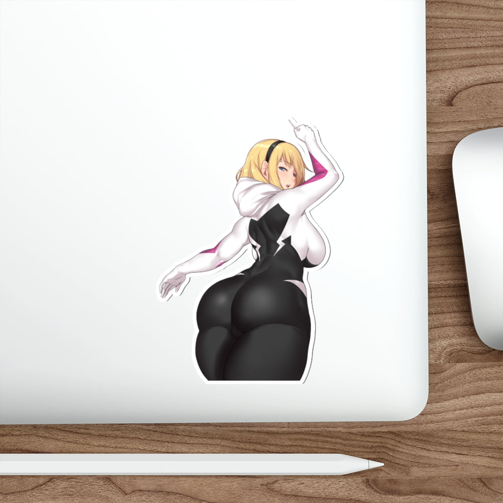 Spider Gwen Big Butt Waterproof Sticker - Ecchi Vinyl Decal