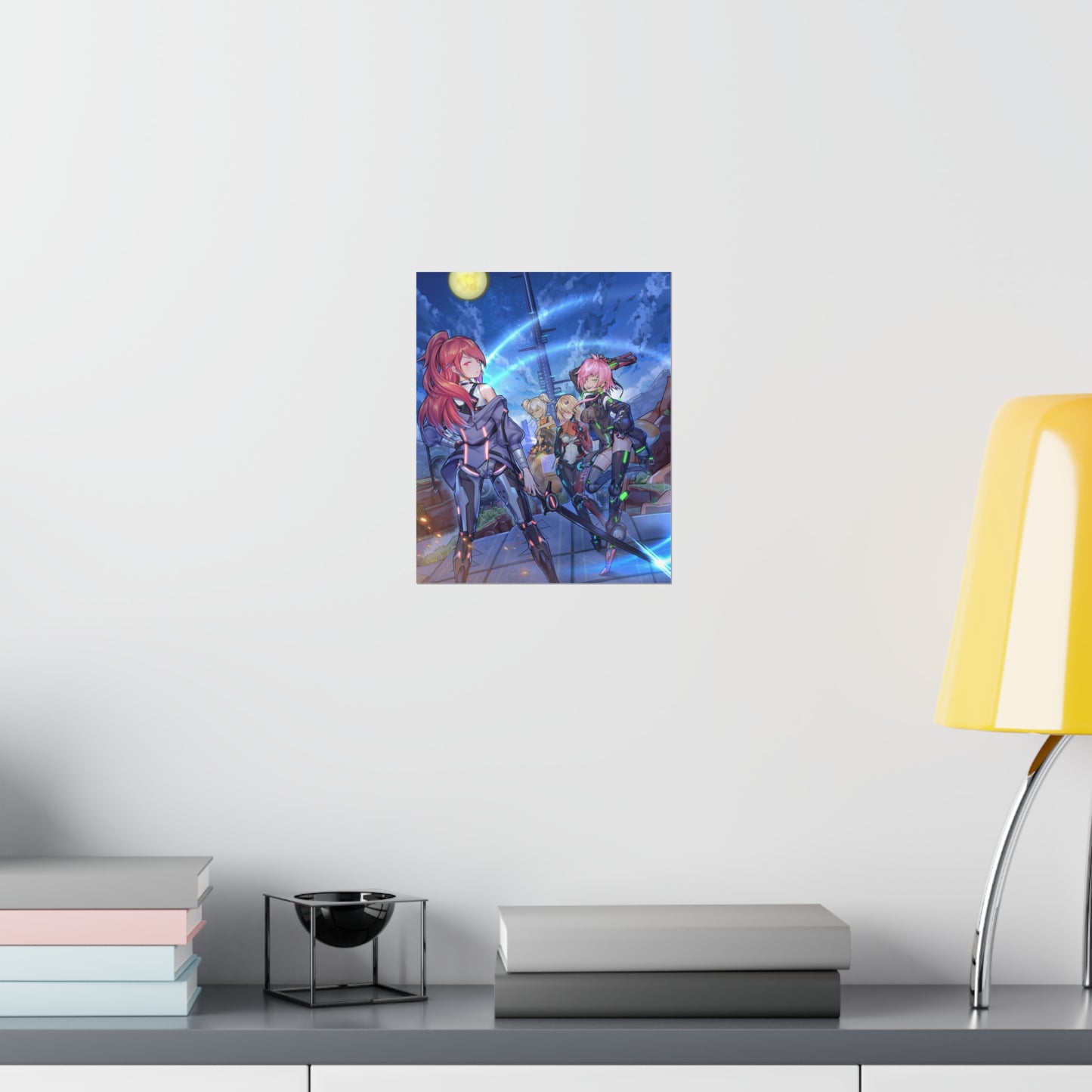 Tower Of Fantasy Neon Waifus Poster - Gaming Decor Wall Art - Premium Matte Vertical Poster