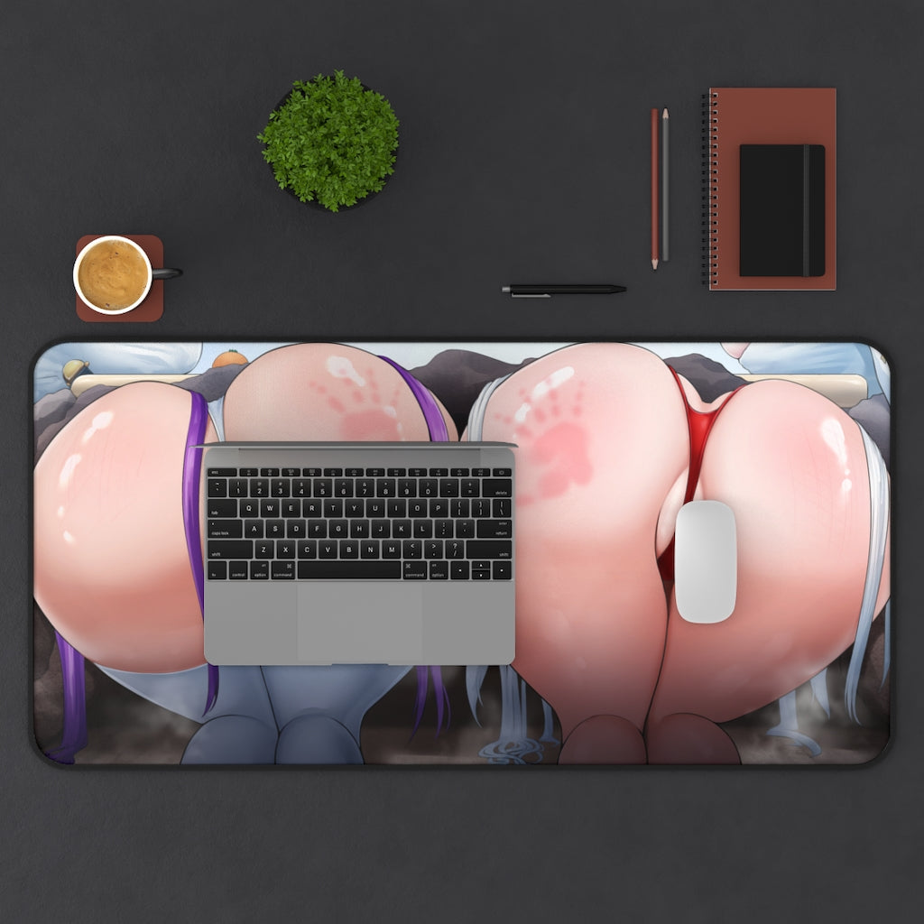 Kama and Anastasia Big Butts Fate Grand Order Desk Mat - Non Slip Mousepad