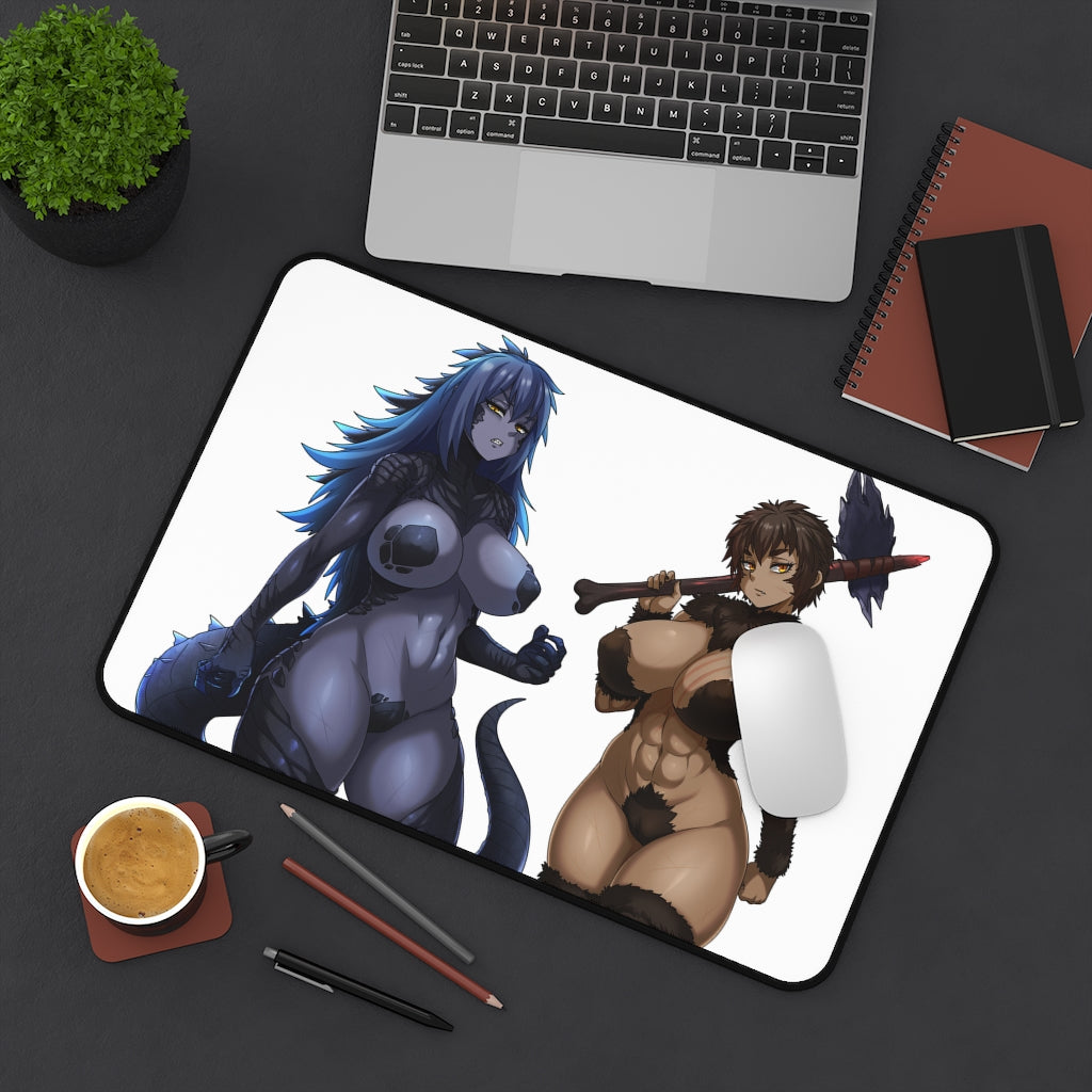 Godzilla Vs Kong Sexy Mousepad - Big Tits Anthro Monster XXL Desk Mat - Ecchi Desk Pad