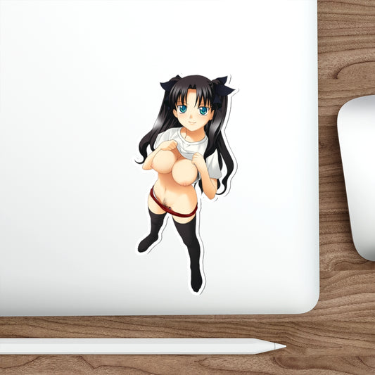 Fate Stay Night Rin Tohsaka Topless Gym Uniform Waterproof Sticker - Ecchi Vinyl Decal