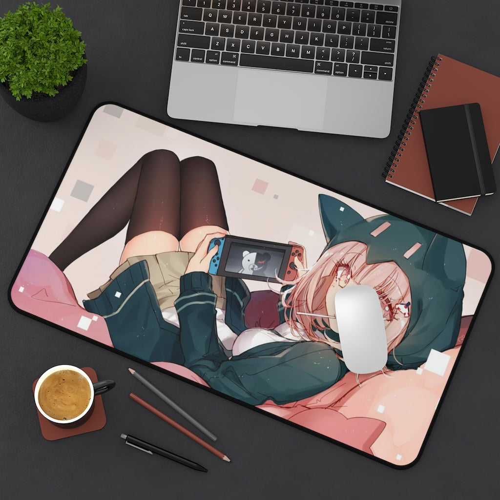 Danganronpa Sexy Mousepad - Gamer Girl Chiaki Nanami Desk Mat - Ecchi Playmat