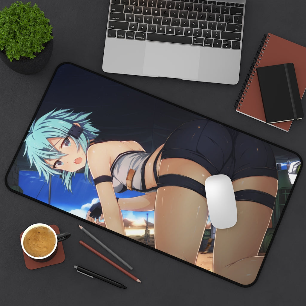 Gun Gale Online Sinon Sexy Butt Desk Mat - Non Slip Mousepad