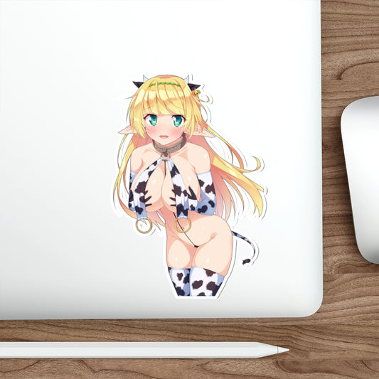 Cow Girl Shera L. Greenwood How Not to Summon a Demon Lord Waterproof Sticker - Ecchi Vinyl Decal