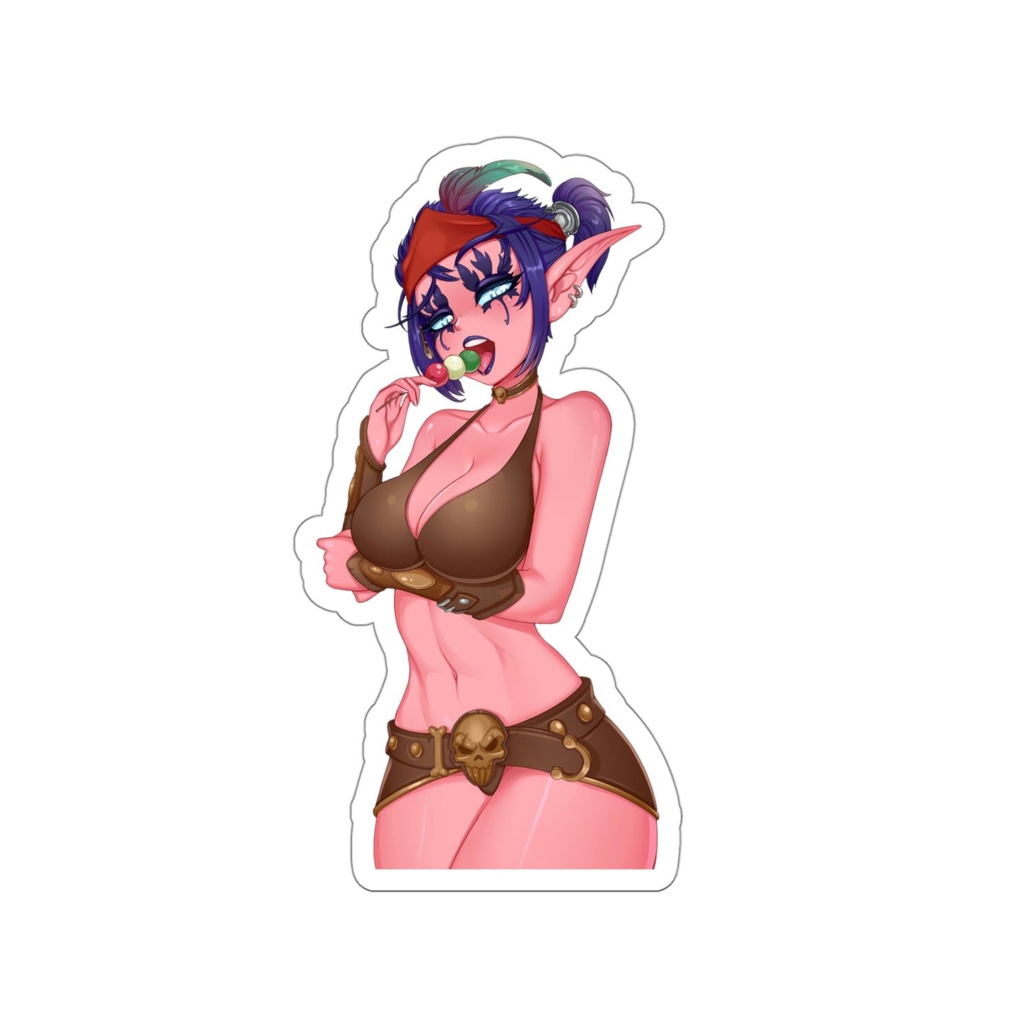 Sexy Blood Elf Warcraft Waterproof Sticker - Weatherproof Vinyl Car Decal