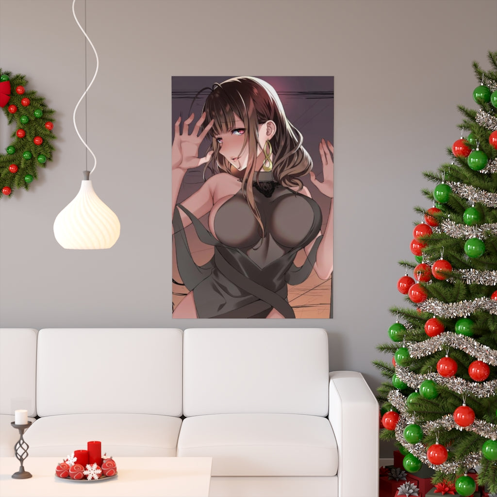 DSR 50 Girls Frontline Boobs Press Poster - Lewd Premium Matte Vertical Poster - Adult Wall Art