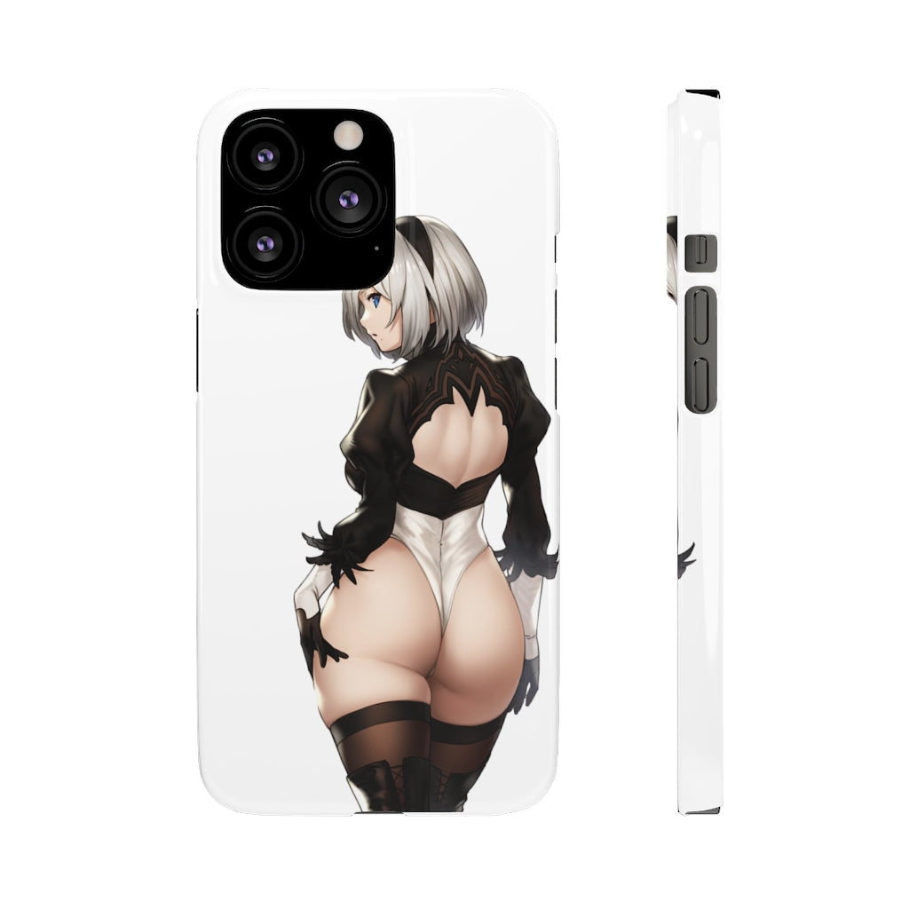 2B Anime Phone Case - Nier Automata Kawaii Aesthetic Snap Case