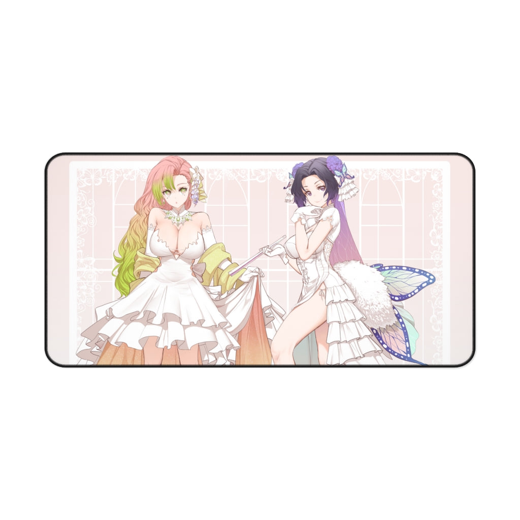 Sexy Brides Waifus Kanroji Mitsuri Kochou Shinobu Desk Mat - Demon Slayer Mousepad - Anime Girls Playmat