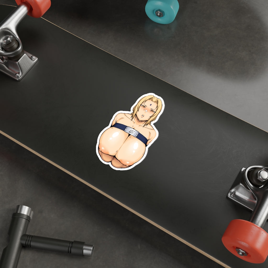 Huge Tits Tsunade Naruto Ninja Headband Waterproof Sticker - Ecchi Vinyl Decal