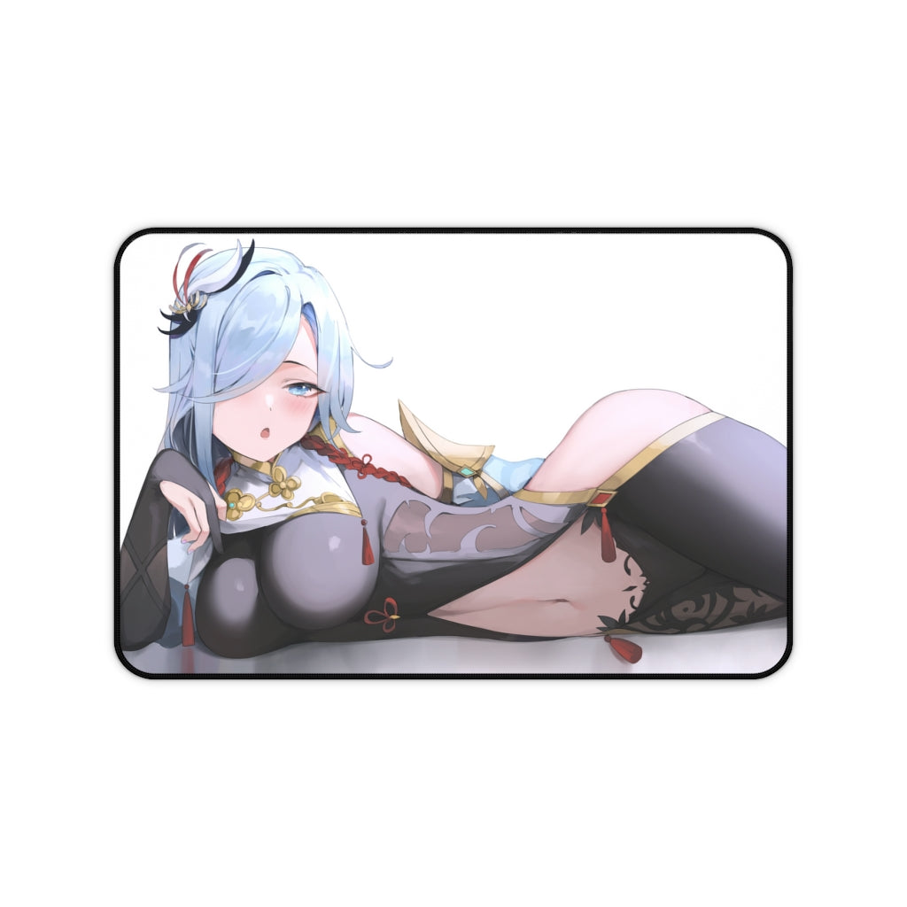 Genshin Impact Sexy Shenhe Desk Mat - Non Slip Mousepad