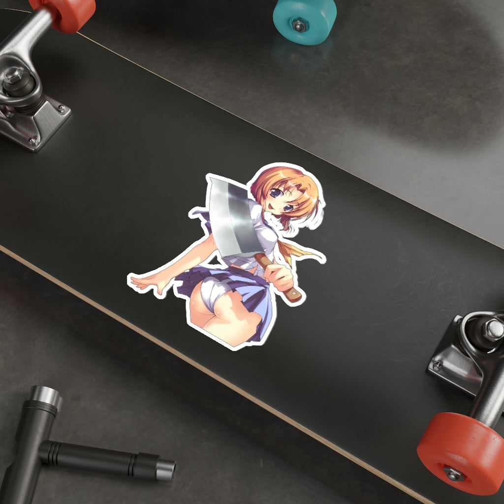 Sexy Panties Ryuuguu Rena Cleaver Higurashi When They Cry Waterproof Sticker - Ecchi Vinyl Decal