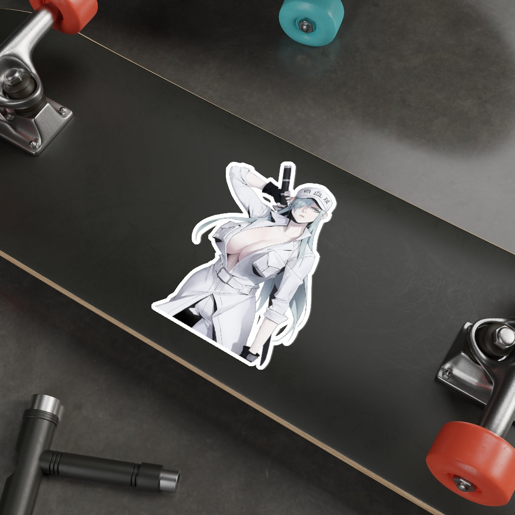 Cells at Work Sexy U-1196 Katana Waterproof Sticker - Ecchi Vinyl Decal