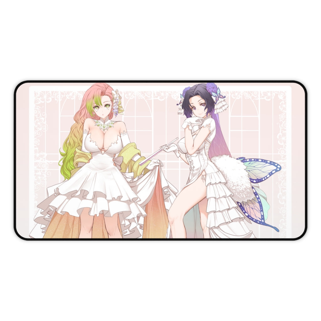 Sexy Brides Waifus Kanroji Mitsuri Kochou Shinobu Desk Mat - Demon Slayer Mousepad - Anime Girls Playmat