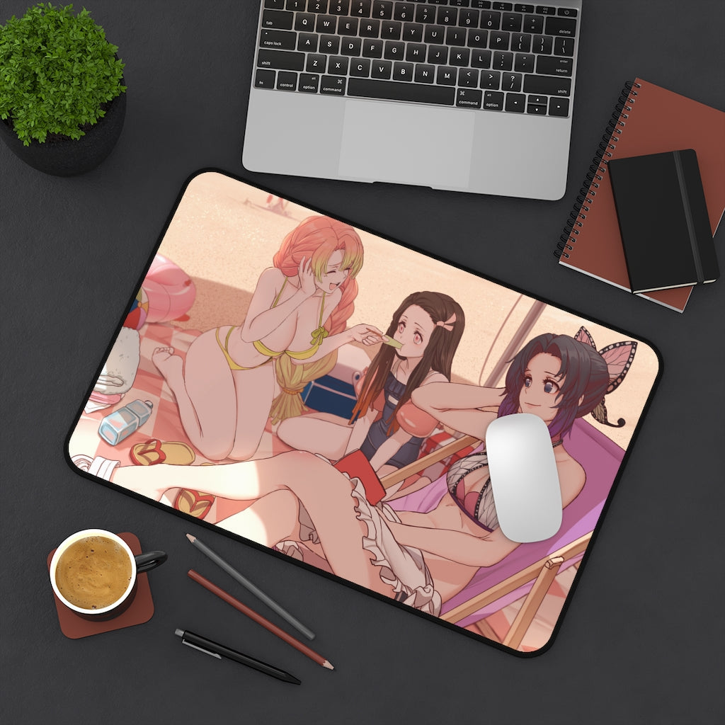 Demon Slayer Bikini Waifus Desk Mat - Sexy Anime Girls Mousepad - Gaming Playmat