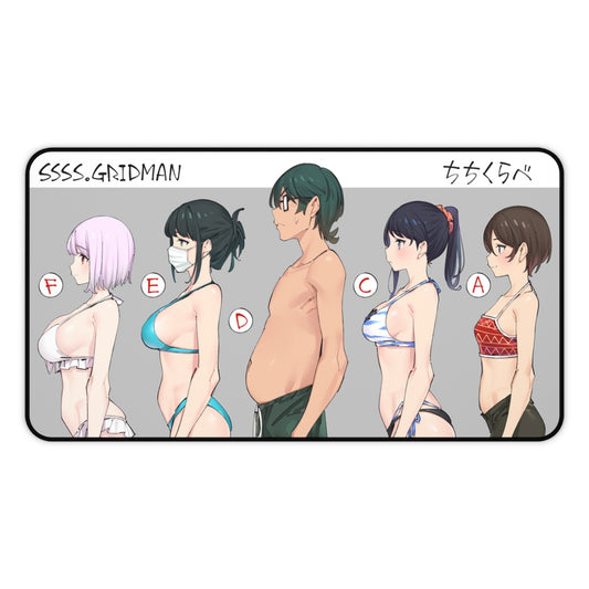 SSSS Gridman Boobs Size Bust Chart Mousepad - Non Slip Desk Mat