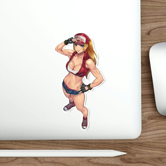 Female Terry Bogard Sexy Waifu King of Fighters Waterproof Sticker - Weatherproof Vinyl Car Decal