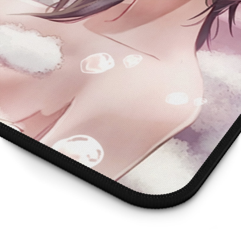 Aerith and Tifa Nude Sexy Bubble Bath Final Fantasy 7 Desk Mat - Non Slip Mousepad - Sexy Girl Playmat