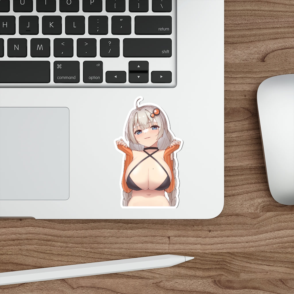 Kizuna Akari Gros seins Vocaloid Voiceroid Autocollant imperméable à l’eau - Ecchi Vinyl Decal