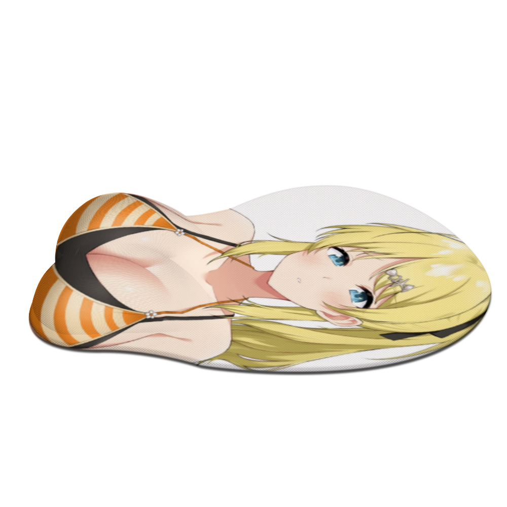 Anime 3D Boobs mousepad with Wrist Rest | Sexy Oppai Mouse pad for PC | Oppai mousepad with wrist support