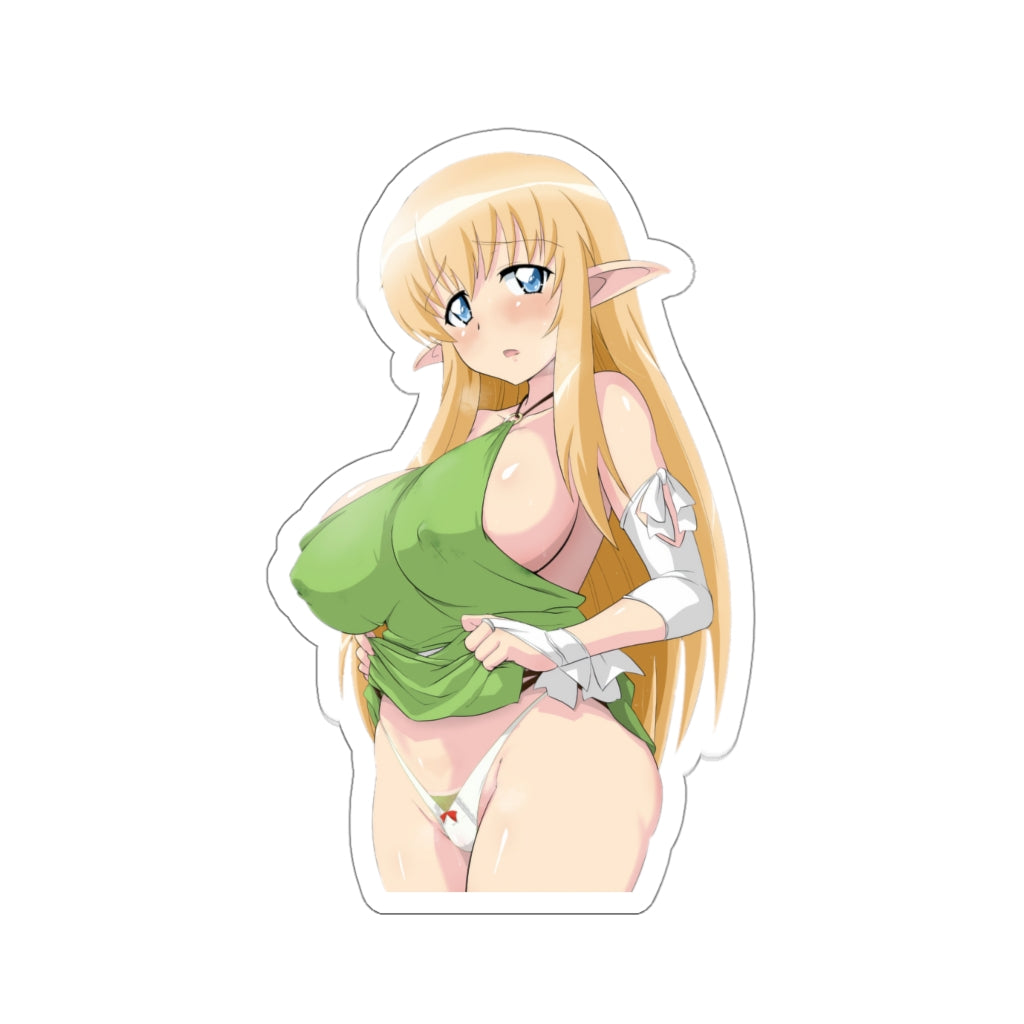 Topless Tiffania Westwood The Familiar of Zero Peeker Waterproof Sticker - Ecchi Vinyl Decal